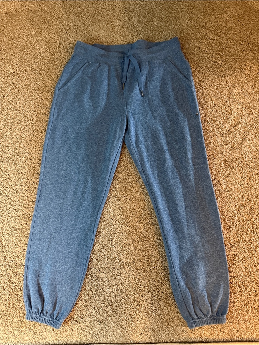 women’s Blue Drawstring Jogger Pants